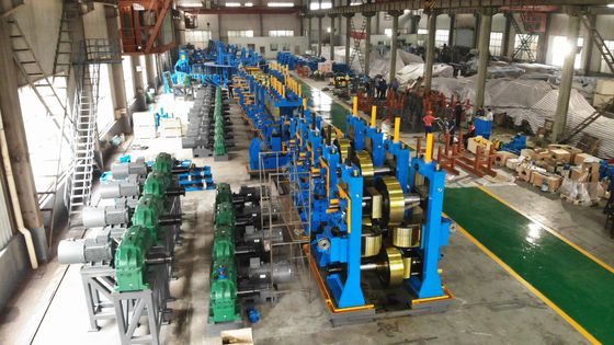 Laminatoio per tubi in acciaio zincato a caldo da 0,8–6,0 mm e attrezzature per la profilatura per la produzione di tubi GI, tubi per recinzioni, tubi per serre e tubi strutturali