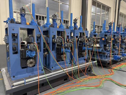 Linea a stato solido della macchina del laminatoio per tubi della saldatura di HF ZY20 φ10-26mm tubo d'acciaio rotondo 0.4-1.5mm 100kW