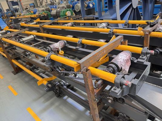 Macchina per la produzione di tubi in acciaio ASTM A53 con svolgitore per carichi pesanti per acciaio laminato a caldo da 2,0 mm a 6,0 mm
